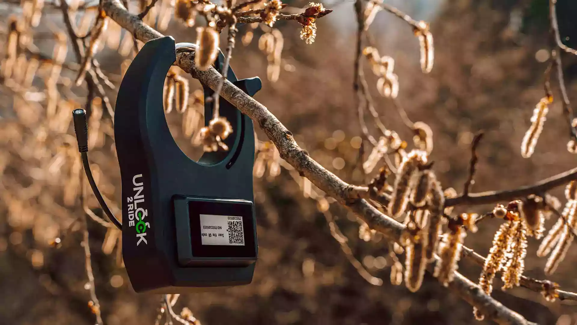 QR koda na kolesarski ključavnici